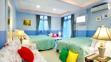 Comfort Quadruple Room | Premium bedding, down comforters, individually decorated