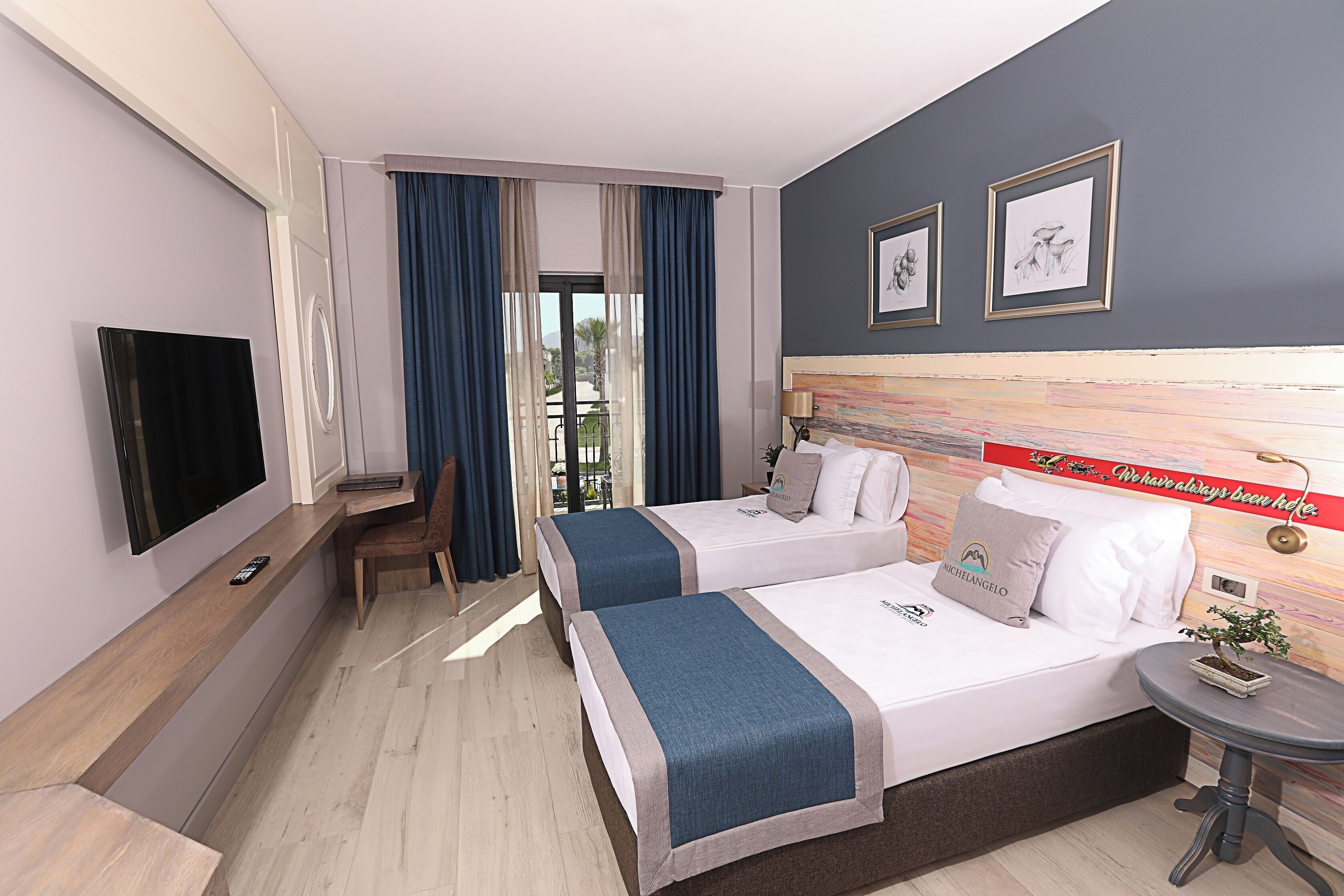 Minibar, in-room safe, desk, laptop workspace