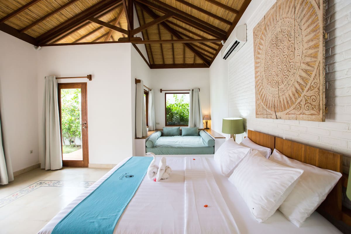 villa, 1 bedroom, private pool (villa anjani) | premium bedding, minibar, in-room safe, desk