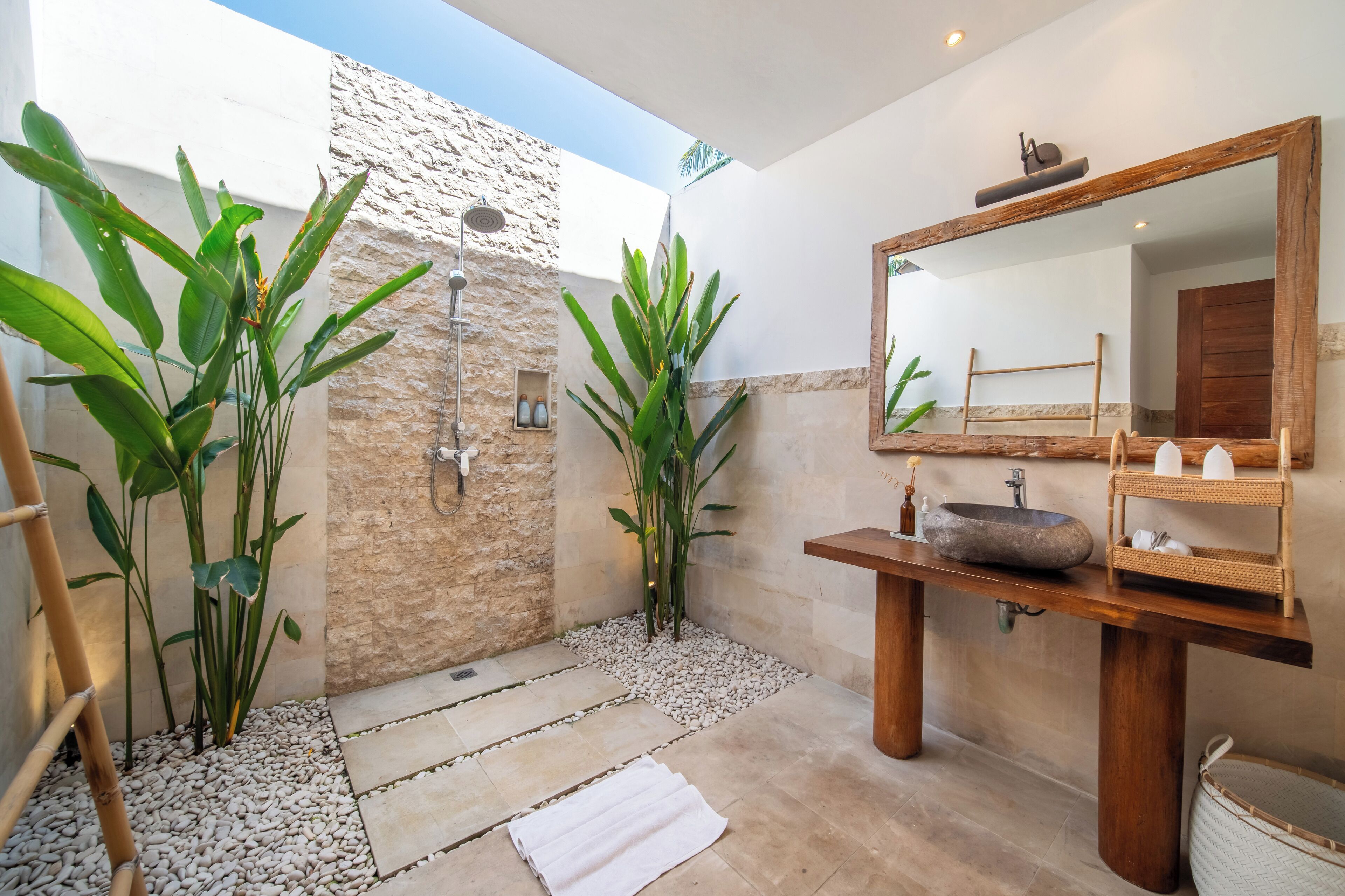 villa, 2 bedrooms, private pool (villa sokong) | bathroom | shower, free toiletries, hair dryer, bathrobes