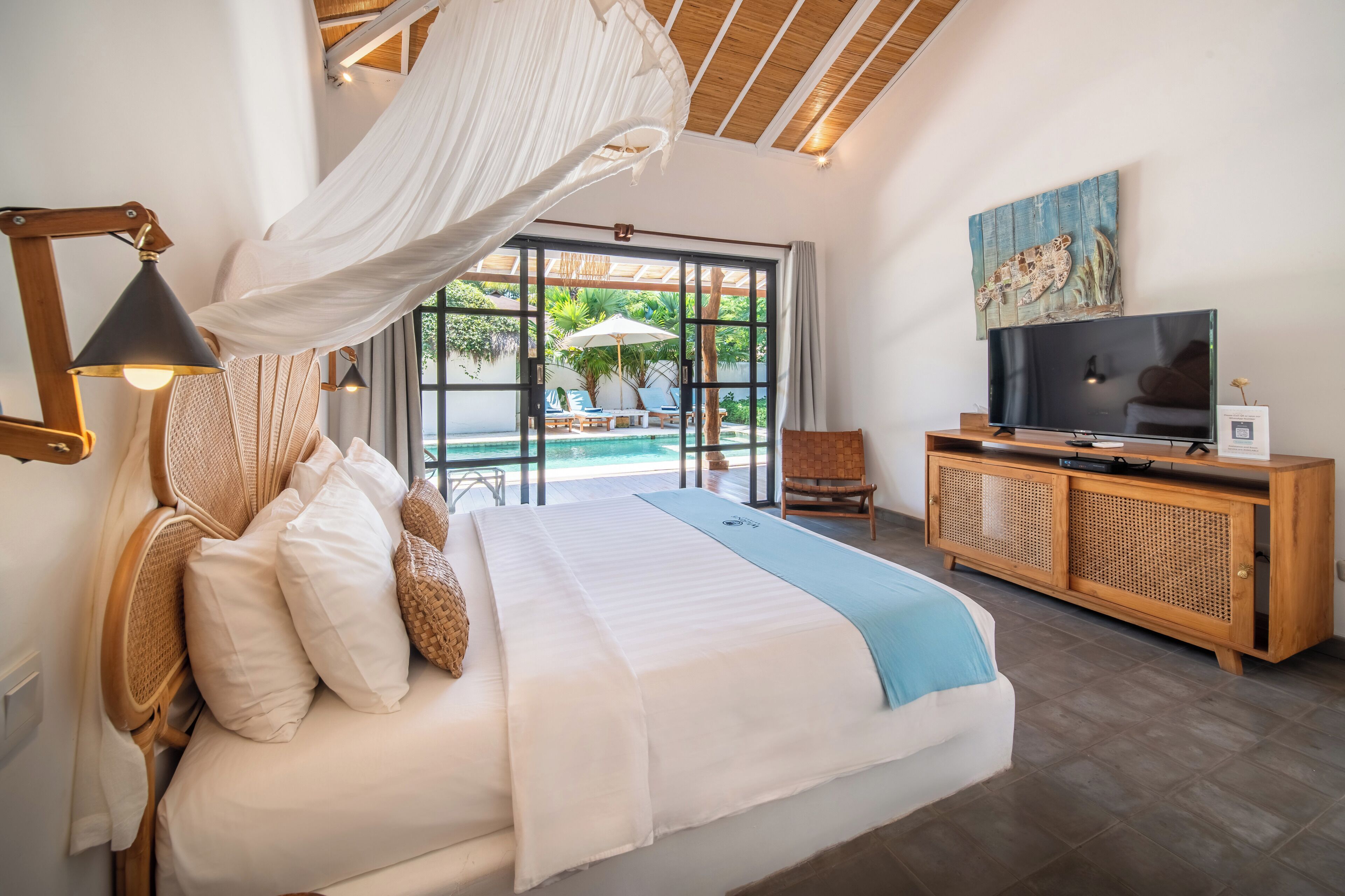 別墅, 2 間臥室, 私人泳池 (Dayan Gunung) | 高級寢具、迷你吧、房內夾萬、書桌