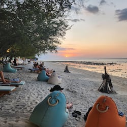 On the beach