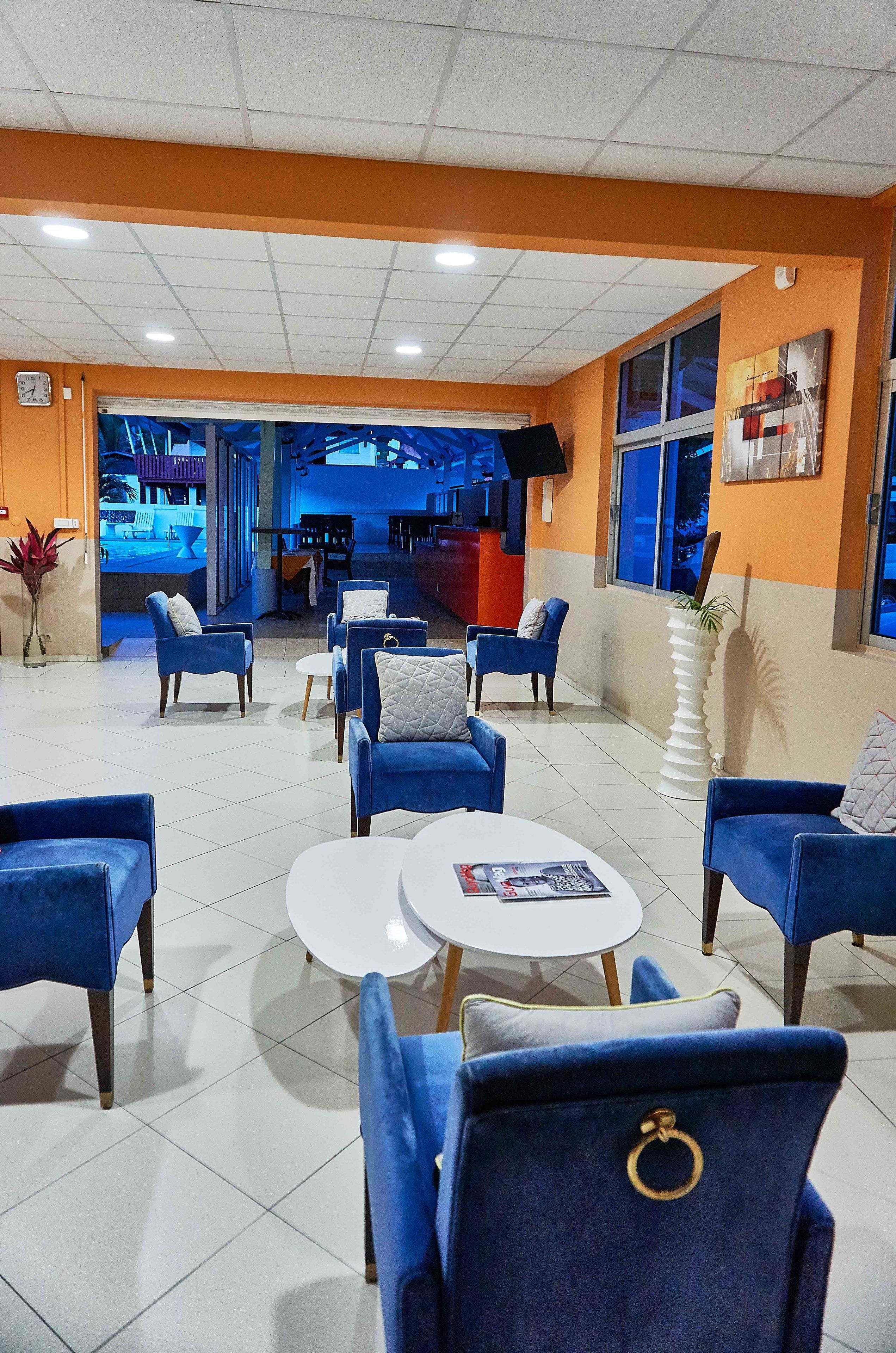 Sitteområde i lobbyen