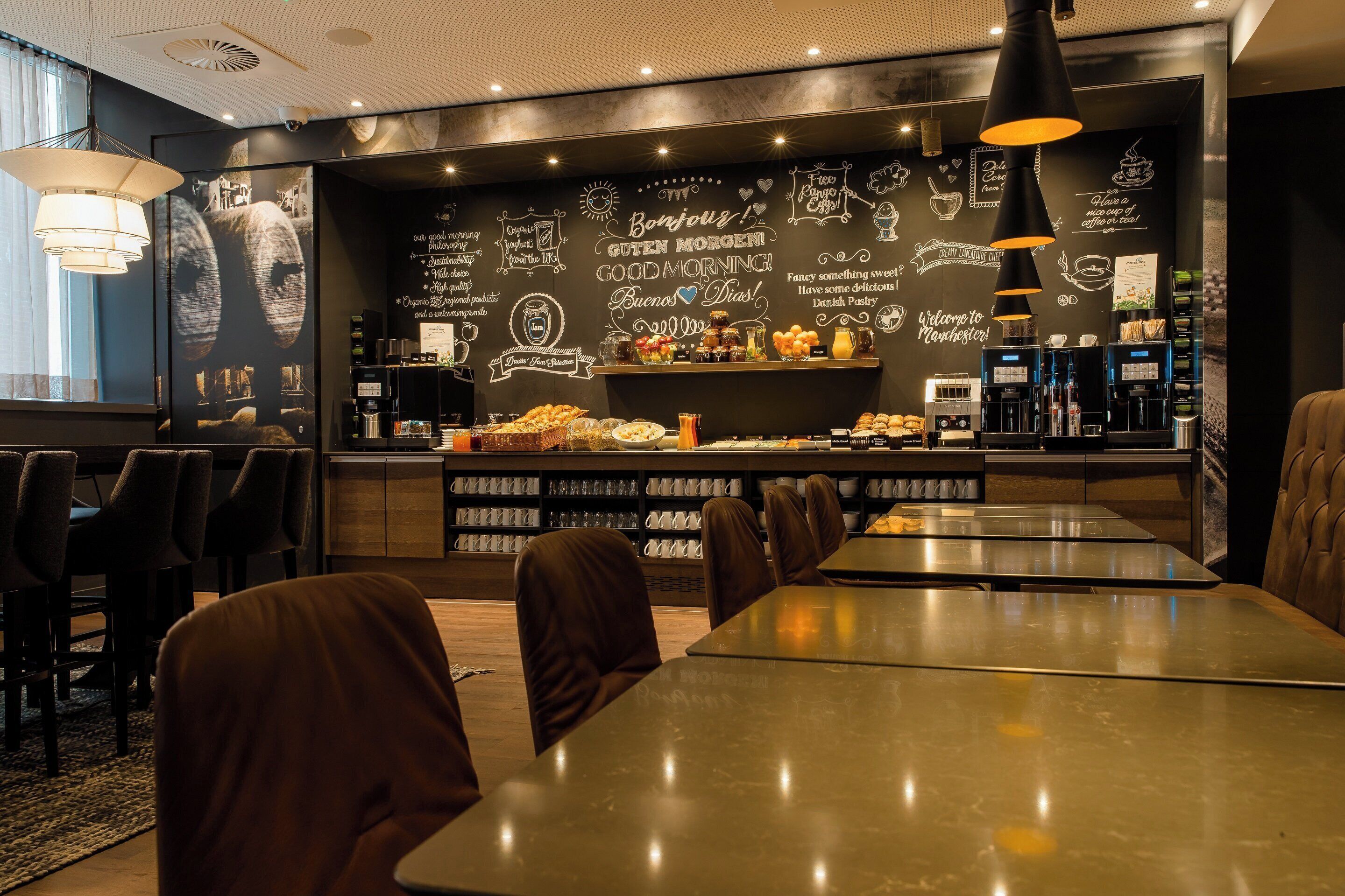 daily continental breakfast (gbp 12.5 per person)