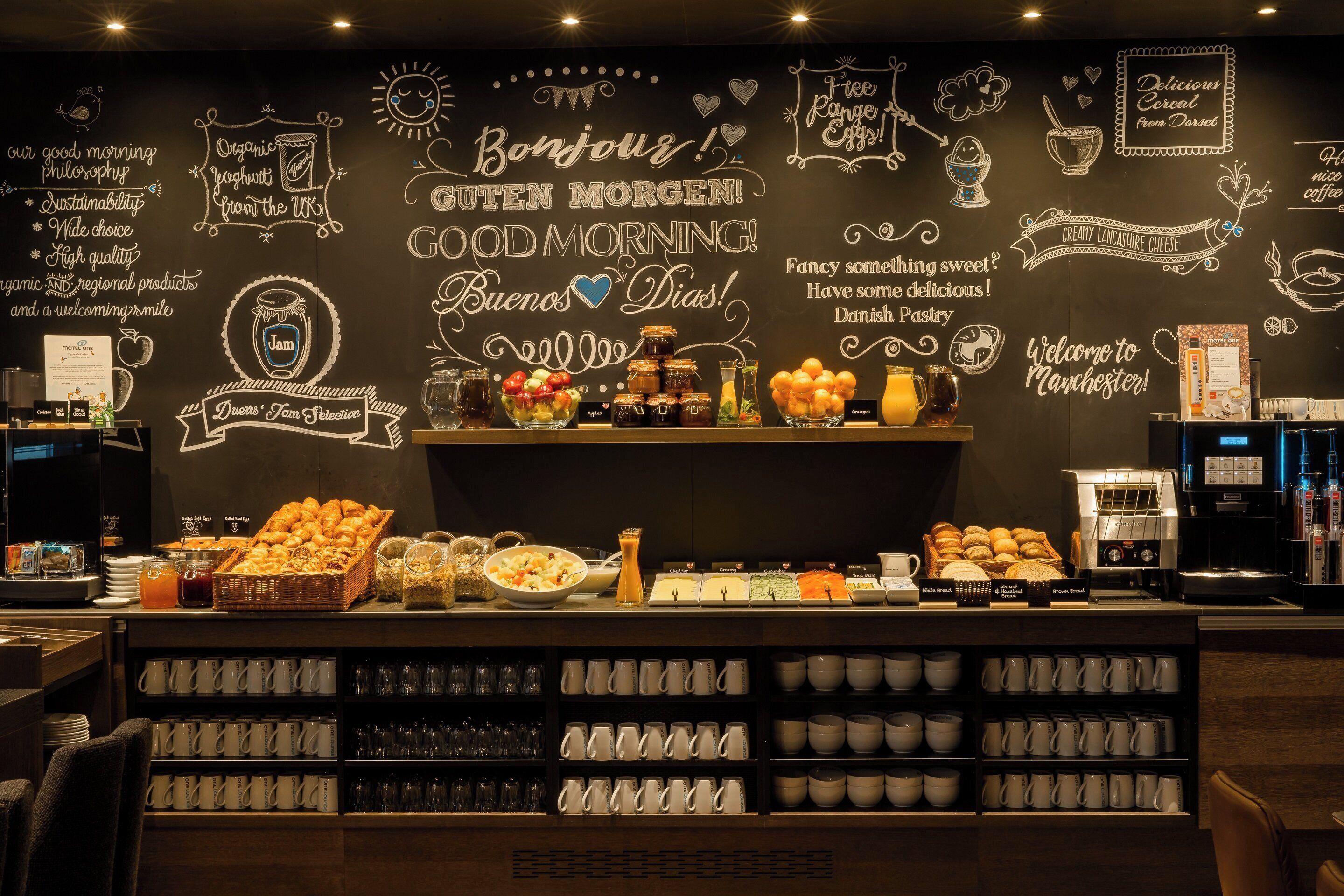 daily continental breakfast (gbp 12.5 per person)