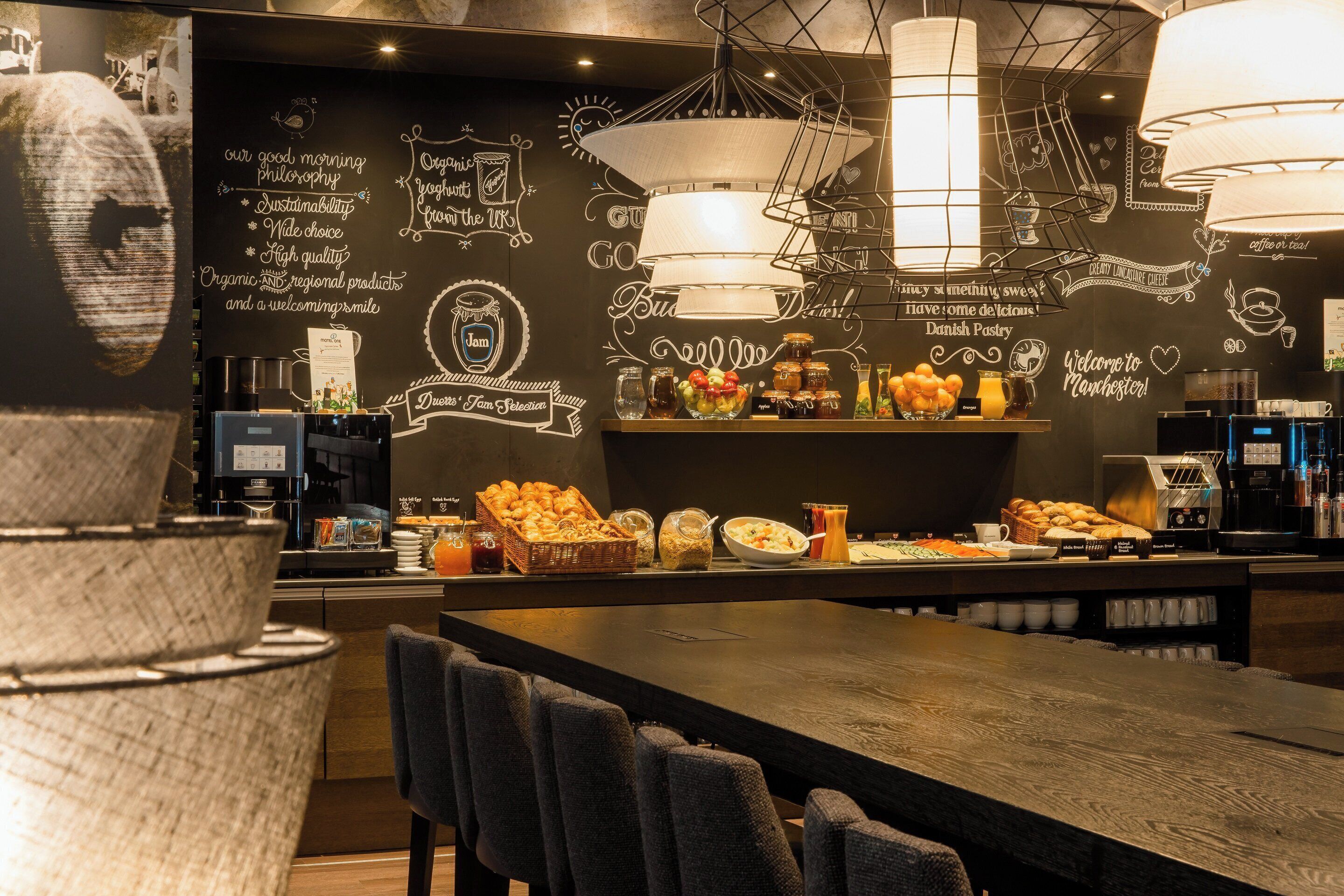 daily continental breakfast (gbp 12.5 per person)