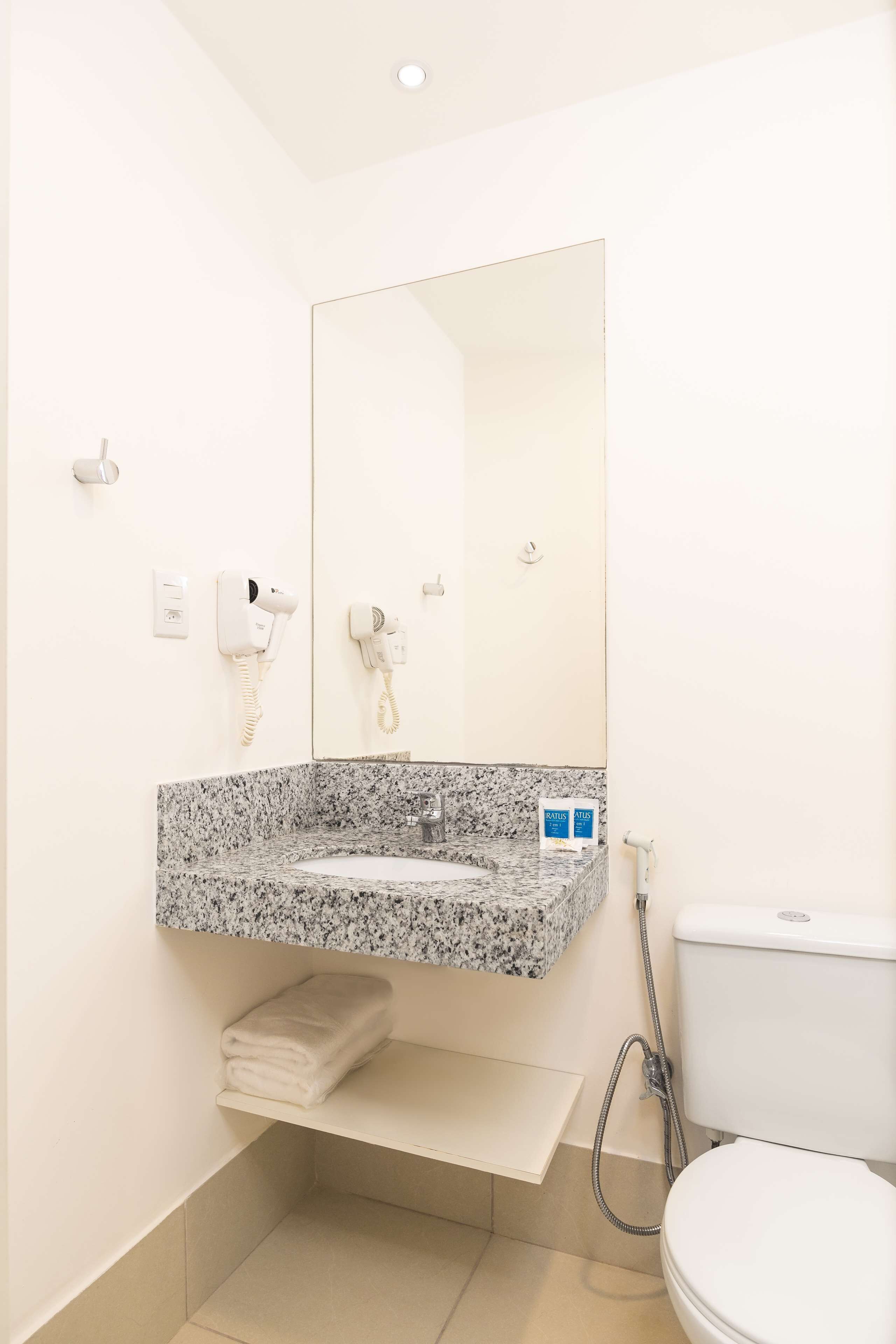 shower, eco-friendly toiletries, hair dryer, towels