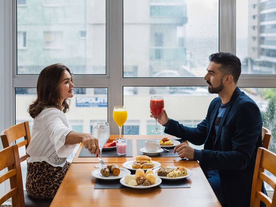 Free daily buffet breakfast