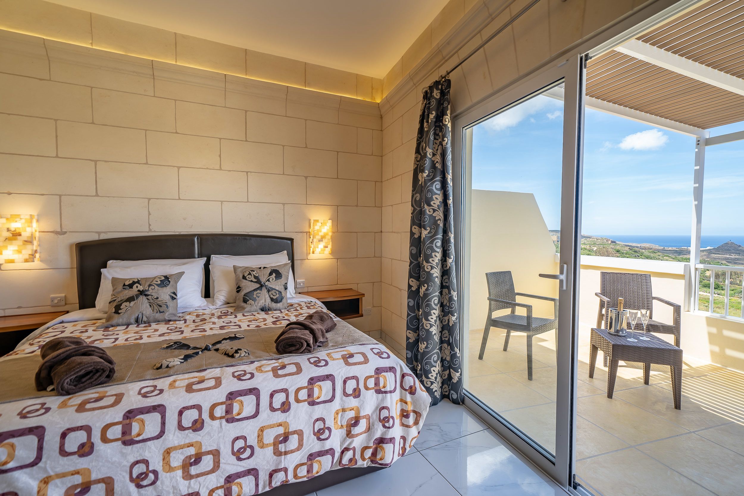 superior room, terrace, sea view | 1 bedroom, in-room safe, iron/ironing board, free wifi