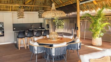 Casita Ocean View with A/C | Cucina privata | Macchina per caffè espresso, pentole/stoviglie/utensili