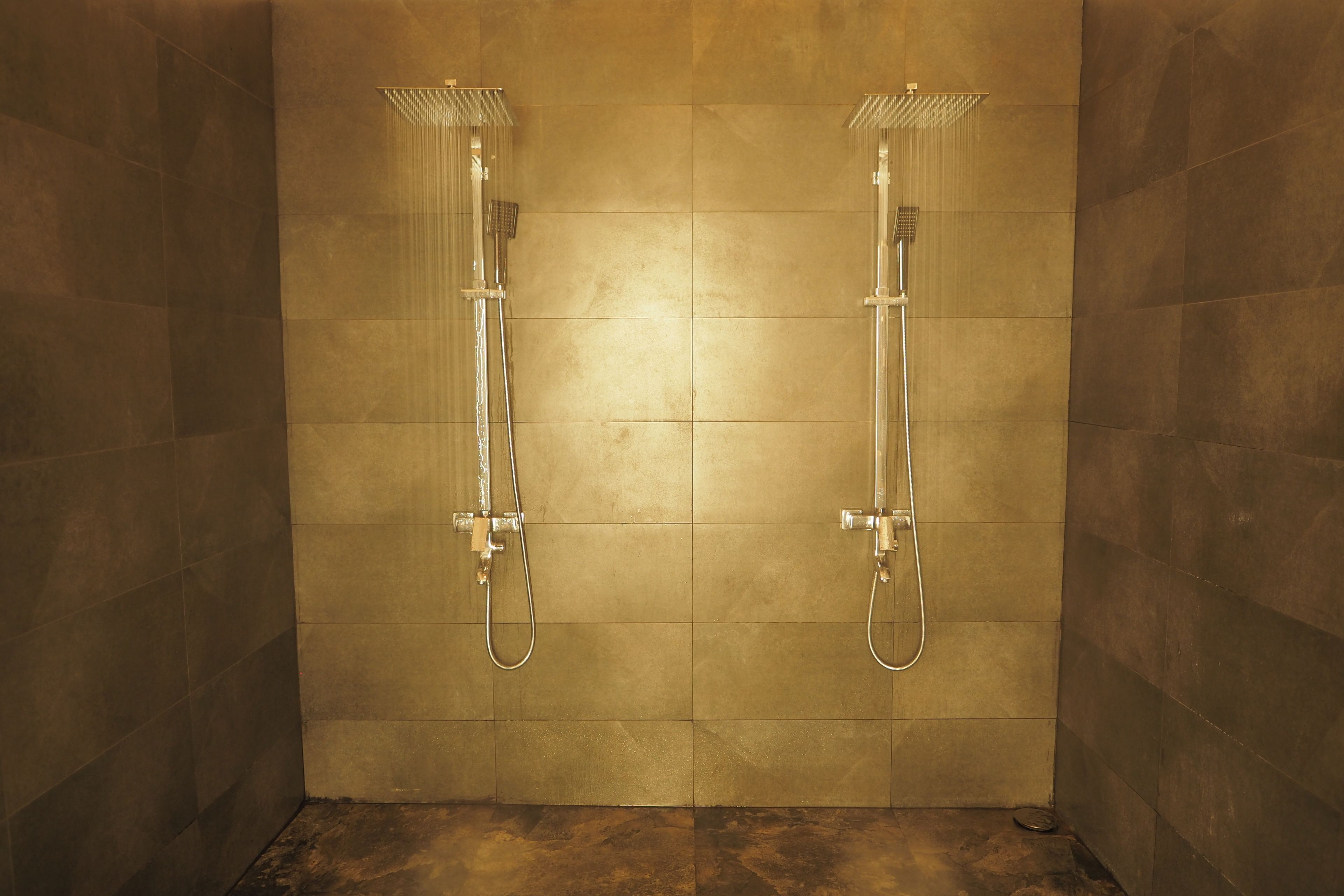 deluxe double room, balcony, ocean view | bathroom | shower, free toiletries, hair dryer, towels