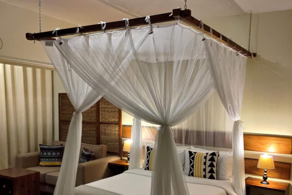 Standard Room | Peti besi dalam bilik, meja, ruang kerja komputer riba