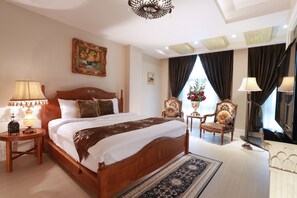 Premium bedding, individually decorated, individually furnished