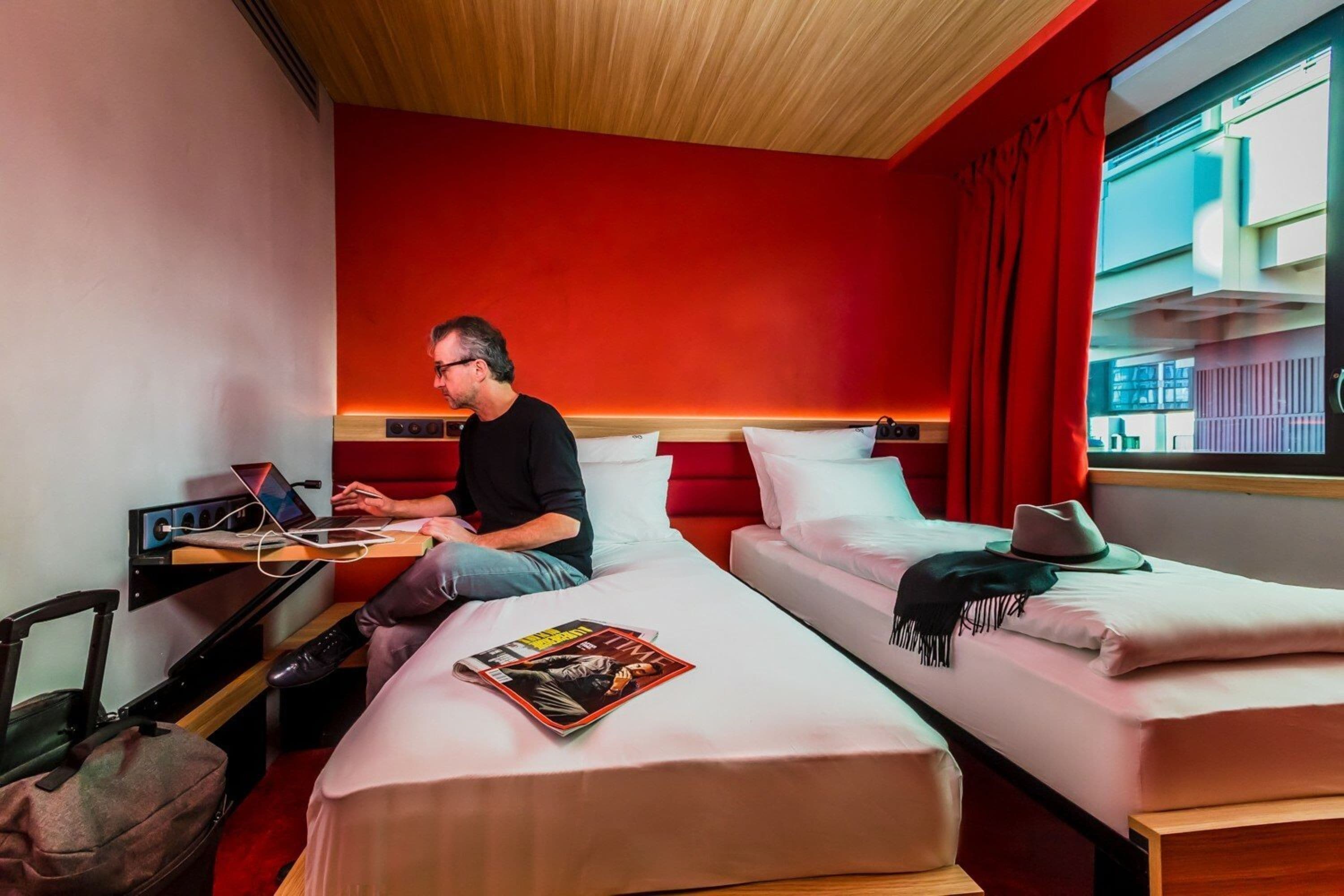 yooma classic twin y2 | premium bedding, memory-foam beds, in-room safe, desk