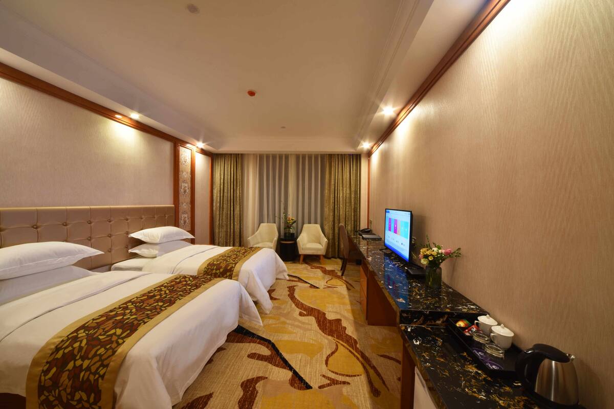 In-room safe, desk, blackout curtains, iron/ironing board