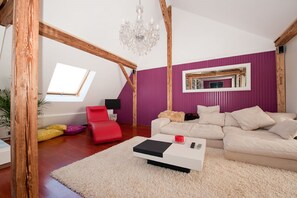 Loft luxo, 1 quarto, vista para a cidade