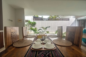 Villa - 2 soveværelser - privat pool | Spisning på værelset