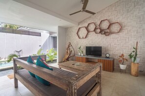 Villa, 2 Bedrooms, Private Pool | Living area | LCD TV - Gili Khayangan Villas (Gili Trawangan)