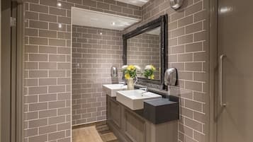 Free toiletries, hair dryer, towels