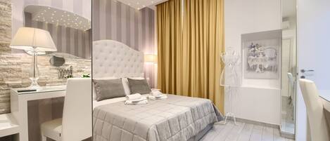 Quarto casal superior (Relasi Vatican Secret&Spa) | Frigobar, individualmente decorados, individualmente mobiliados