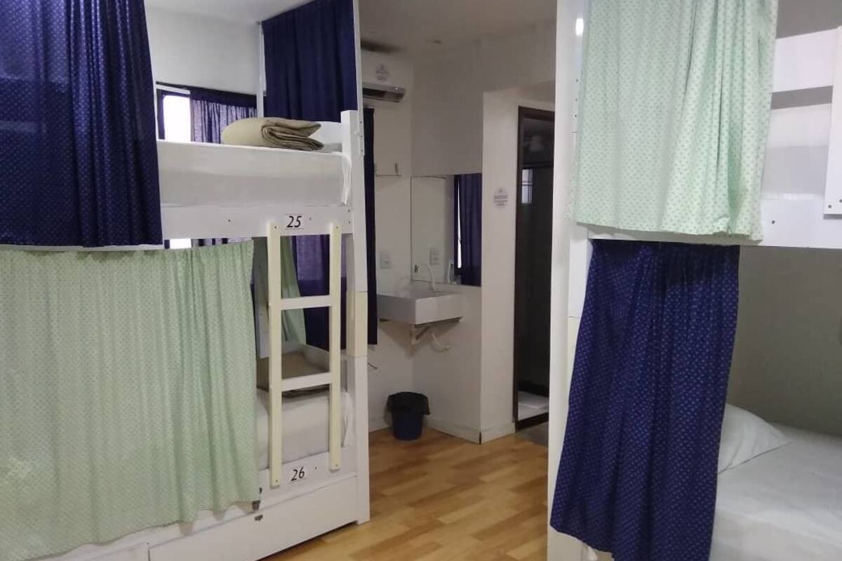 Blackout curtains, free WiFi, bed sheets