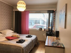 Economy Apartment, 2 Bedrooms, Ground Floor | 1 bedroom, desk, iron/ironing board, free WiFi