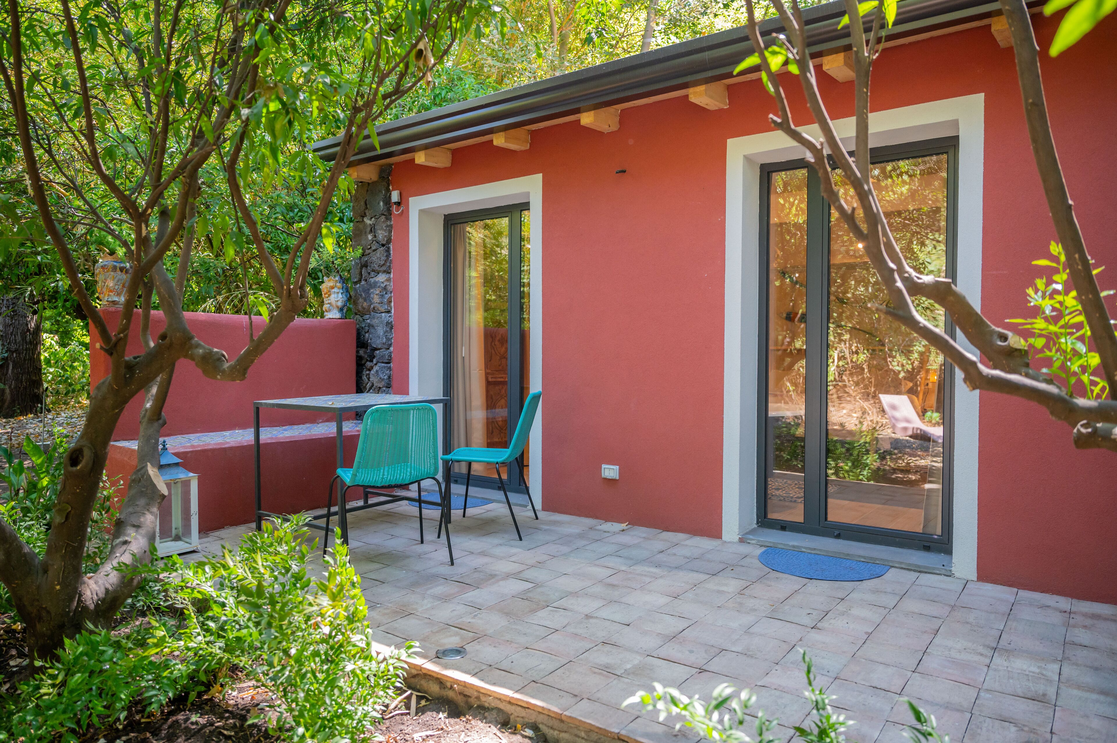 Appartamento Deluxe, 1 camera da letto, vista giardino (4 pax) | Terrazza/patio