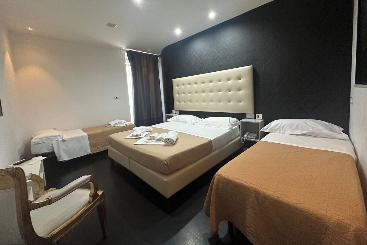 Premium bedding, down comforters, in-room safe, desk