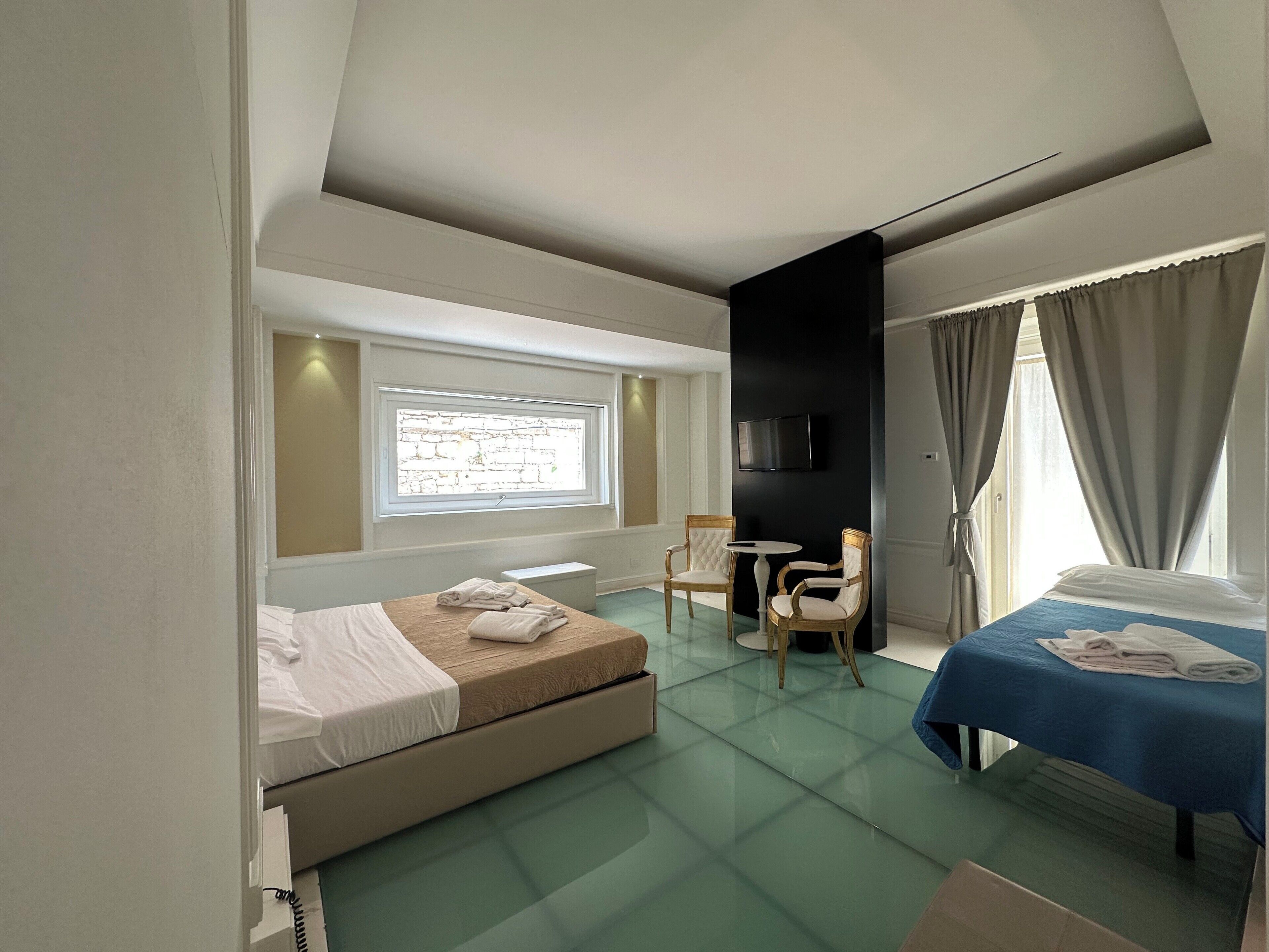 Camera Superior (Duomo view) | Biancheria da letto di alta qualità, copriletto in piuma