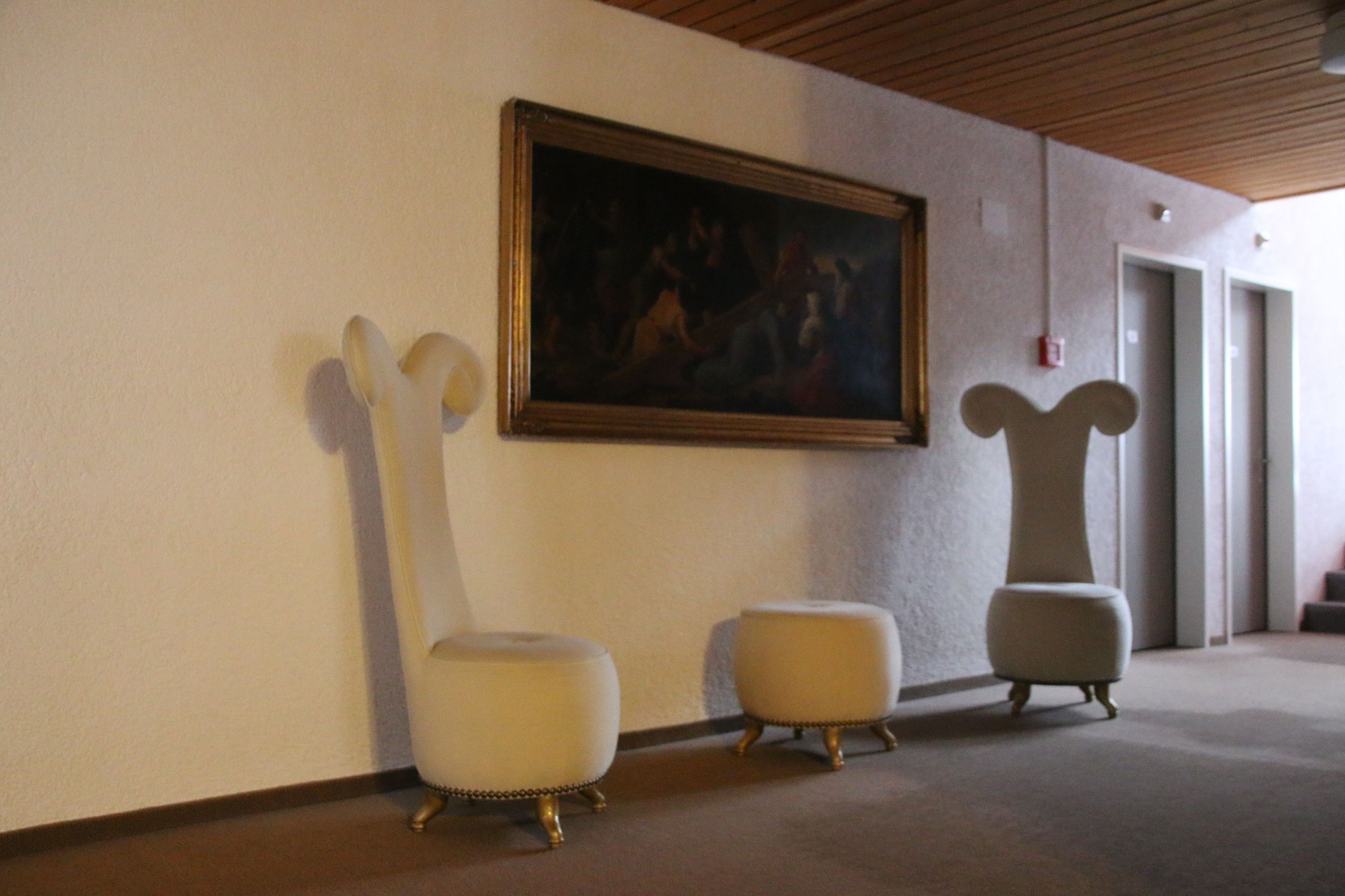 Sittområde i lobbyn