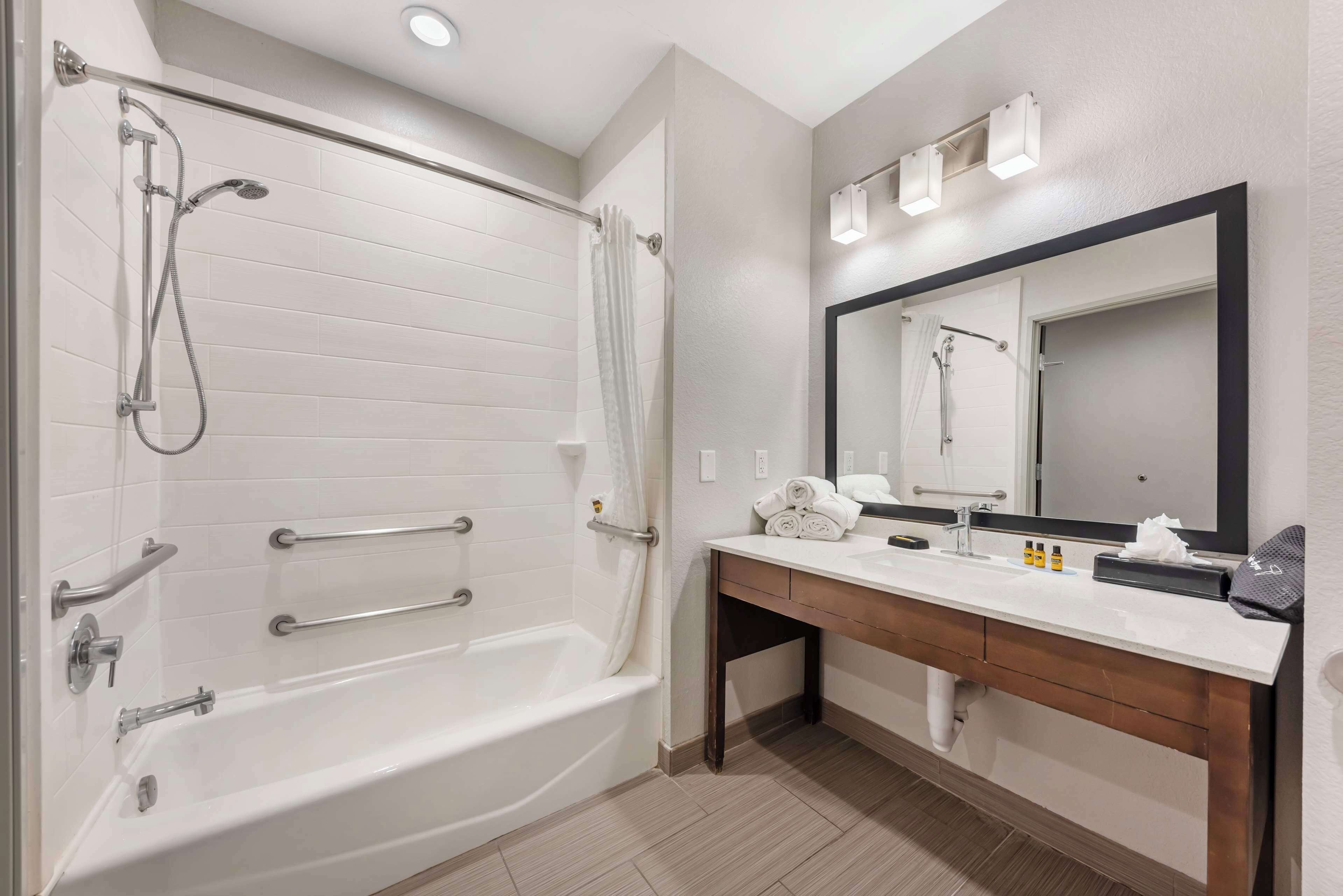 free toiletries, hair dryer, towels, soap