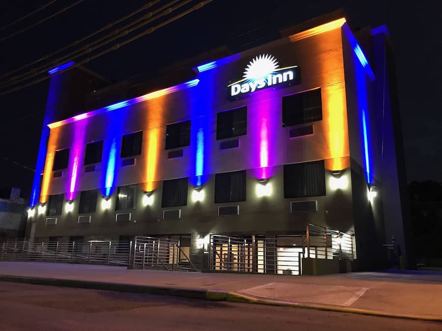 Front of property – evening/night