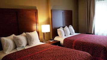 Room, 2 Queen Beds, Non Smoking | 1 bedroom, in-room safe, desk, laptop workspace