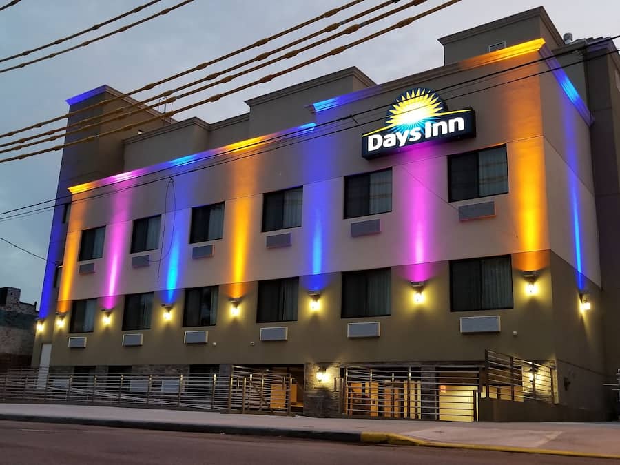 Front of property – evening/night