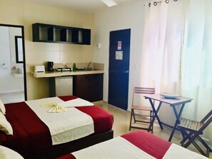 Family Quadruple Room | Private kitchen | Mini-fridge, stovetop, coffee/tea maker, toaster