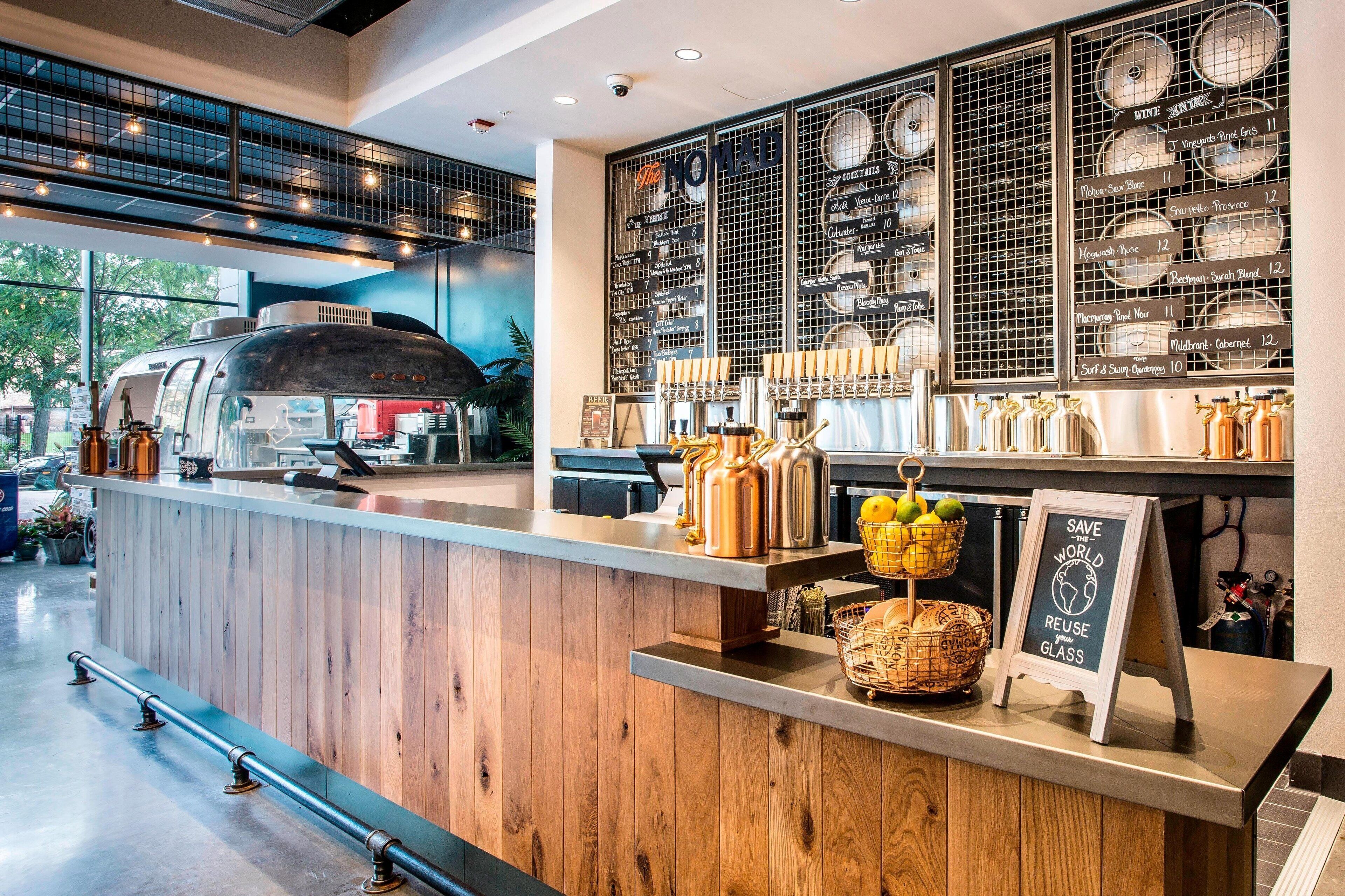 serves lunch and dinner