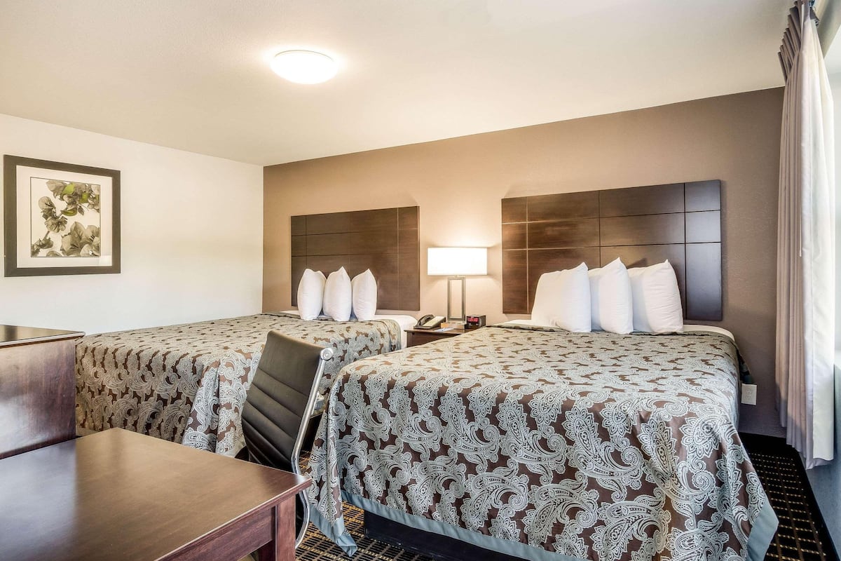 Desk, free WiFi, alarm clocks, bed sheets