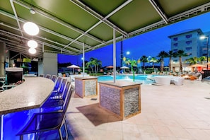 Vue sur la piscine, ouvert certains jours