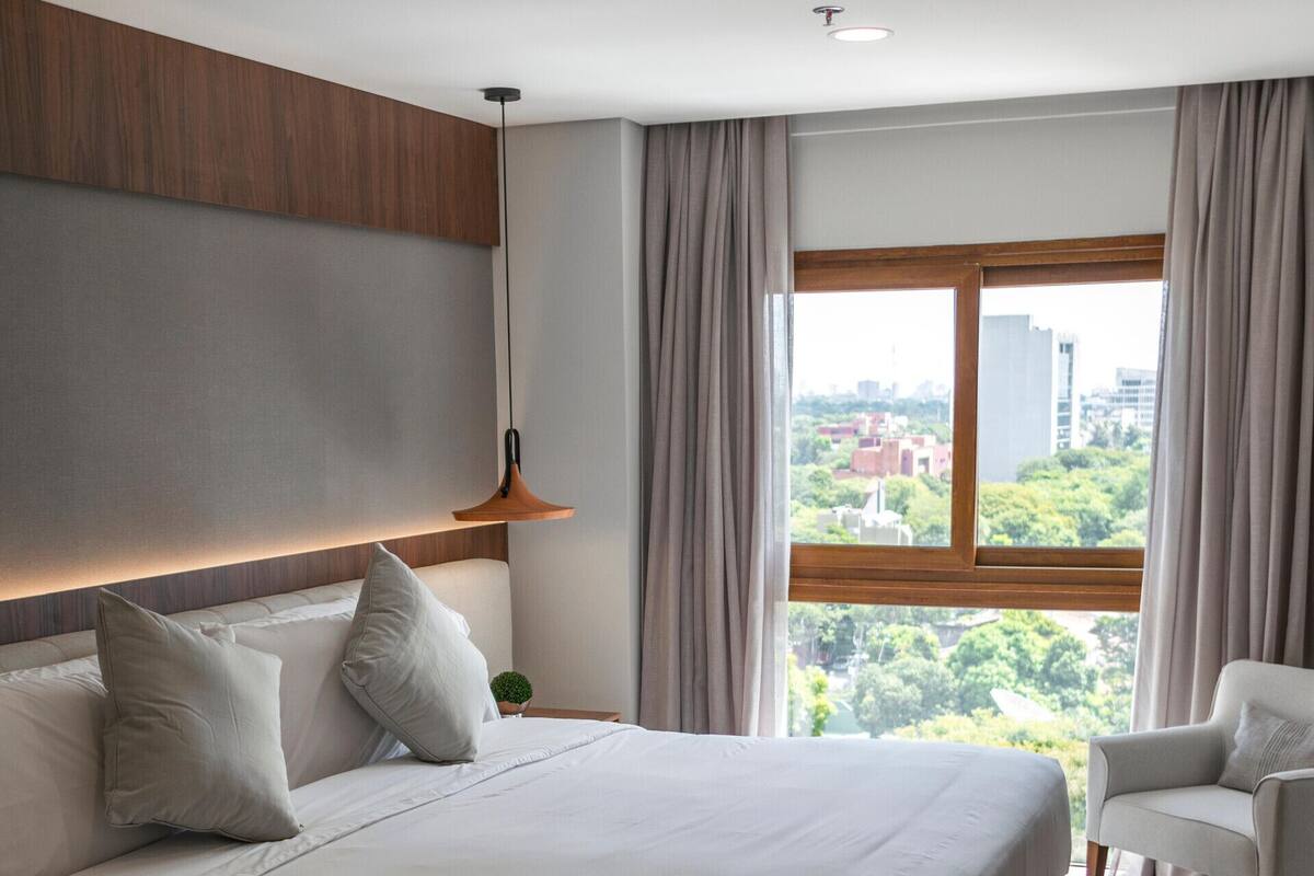 Minibar, in-room safe, desk, blackout curtains