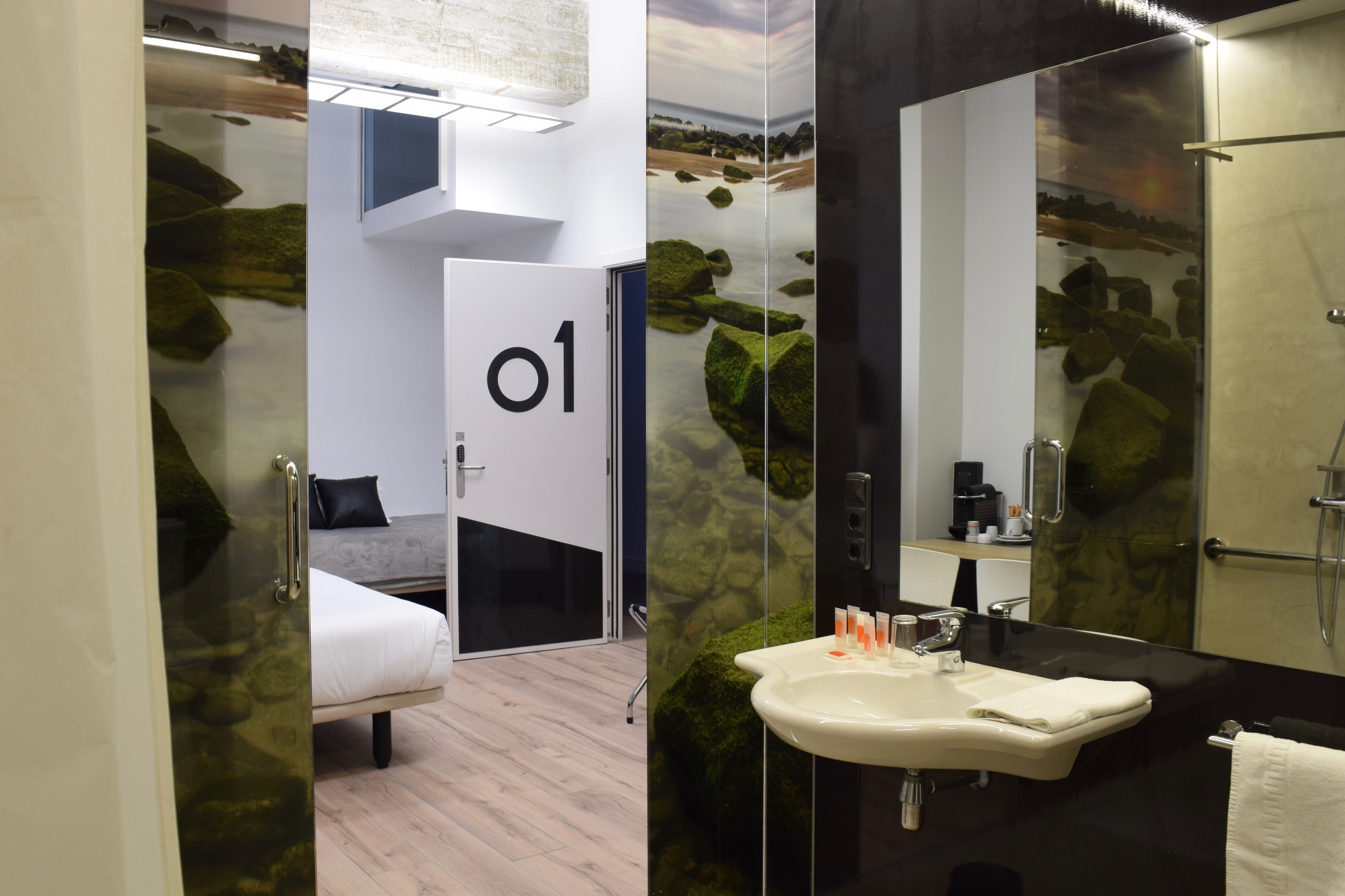 quadruple room | bathroom | shower, hair dryer, towels