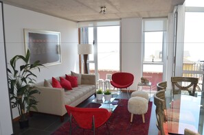 Appartement, vue océan | Salle de séjour