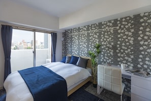 Comfort Double Room | Iron/ironing board, free WiFi - Obri Vll Hakata (Fukuoka)