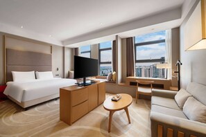 Business Room, 1 King Bed, Smoking | Desk, free WiFi, bed sheets - Jingtang Ramada Encore Hotel (Chengdu)