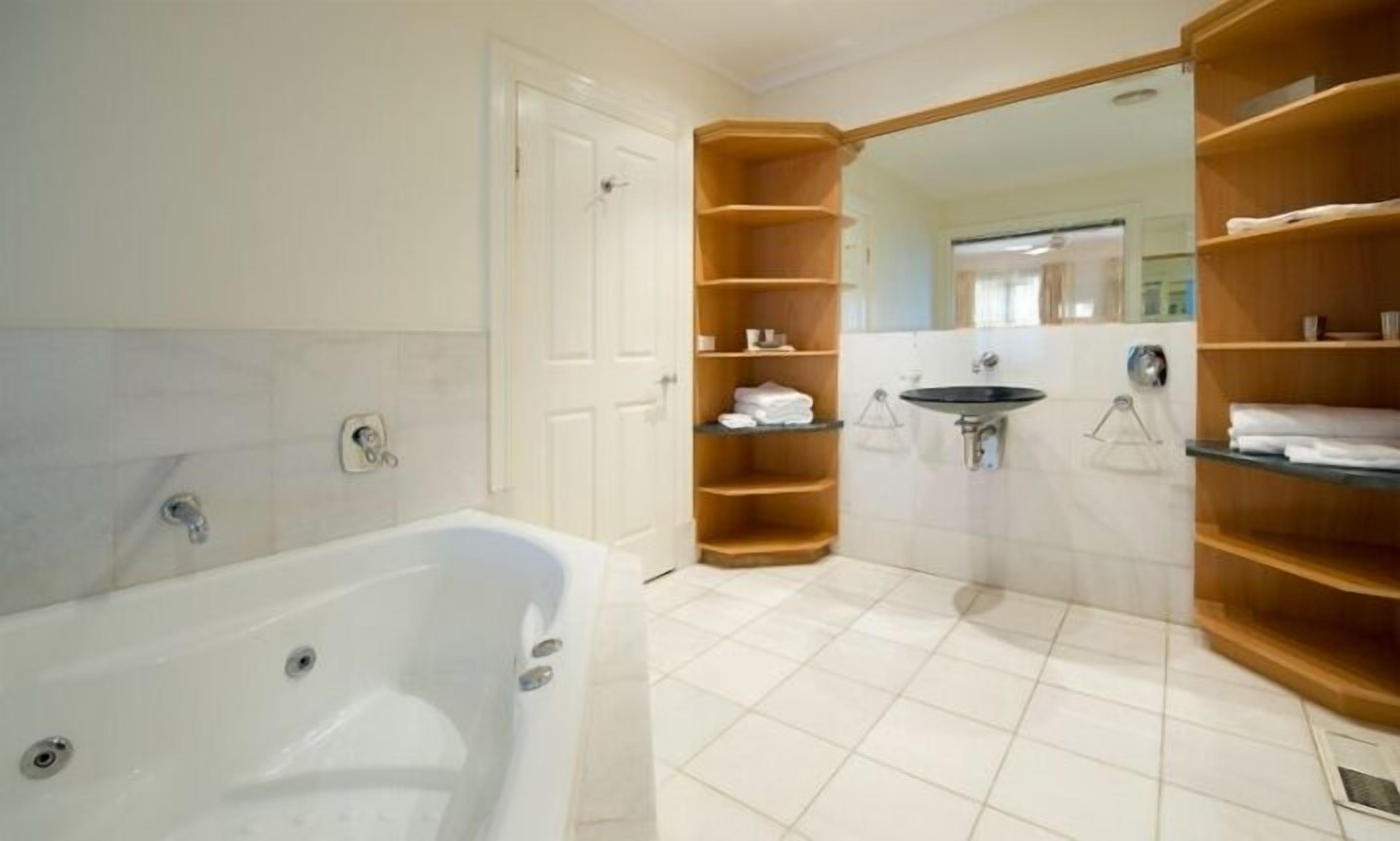 Suite | Bathroom | Separate bathtub and shower, hair dryer, towels, soap