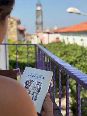 Deluxe Double Room, Balcony, Sea View | Terrace/patio - Katina Bozcaada (Bozcaada)