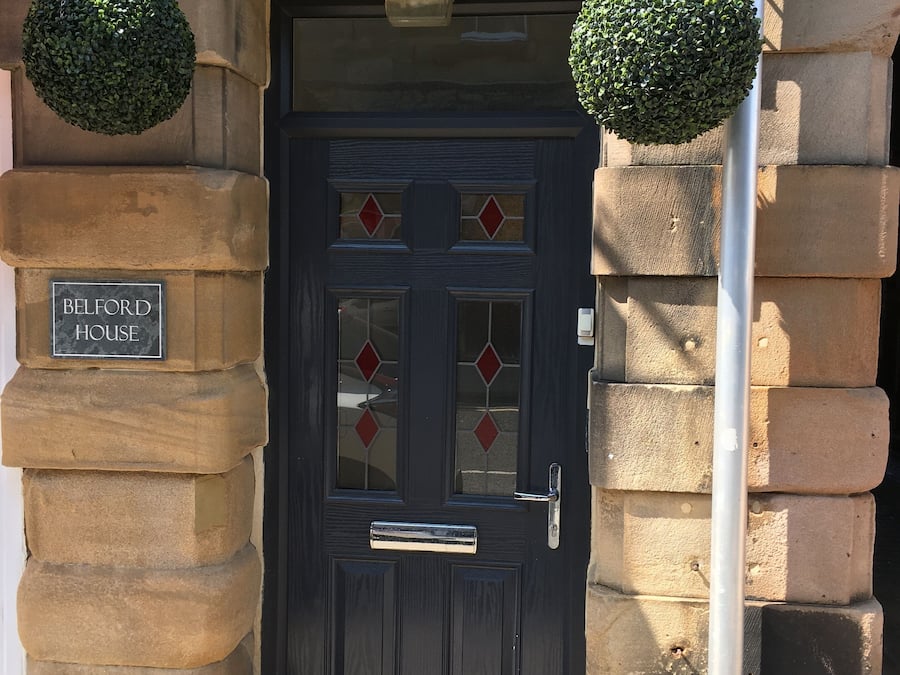 Entrada de la propiedad