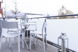 Lägenhet Deluxe - 1 sovrum - utsikt mot bergen - intill bergen | Balkong