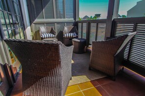 Luxury Condo, 3 Bedrooms, Courtyard View, Courtyard Area | Terrace/patio - Rosemary Beach Rentals by Counts-Oakes (Panama City Beach)
