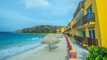 Private beach, white sand