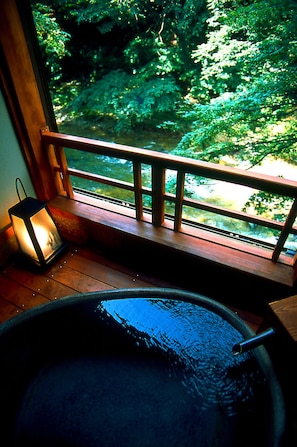 Japanese Style Room with Open-Air Bath, Type A, Non Smoking | Private spa tub - Moritaya (Koriyama)